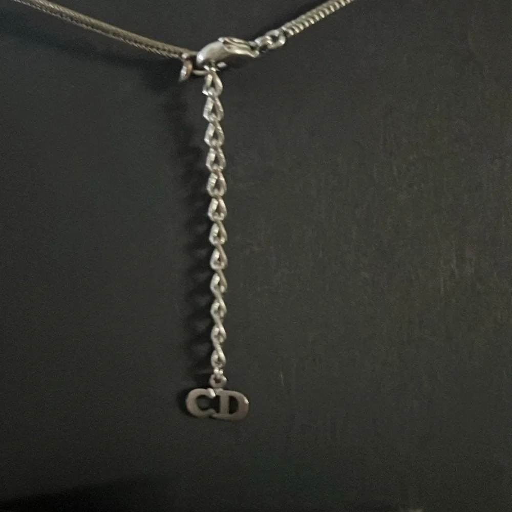 Christian Dior Jewelry Set Necklace with hook Earrings - Picture 6 of 7